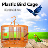 Pet Bird Cage Aviary Hanging Feed Perch Portable Bird Holder 