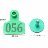100Pc Set Green Animals Cattle Goat Pig Sheep Use Ear Number Tag Livestock Tags Labels 