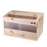 Reptiles Wooden Feeding Tank Box Enclosure Heating Cage