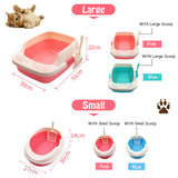 Bakeey Pet Toilet Bedpan Cat Litter Box Anti-Splash Toilet Indoor Home Plastic Sandbox