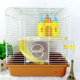 Portable Small Mammal Pet Cage with Castle Shape Toy for Hamsters