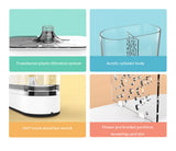 Mini Fish Tank USB Charging Self-cleaning Aquarium with 7 Colors LED Light