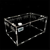Turtle Tank Reptile Top Habitat Filter Kit Aquatic Large Acrylic Breeding Cage Tank