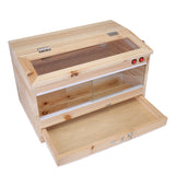 Reptiles Wooden Feeding Tank Box Enclosure Heating Cage