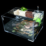 Acrylic Clear Aquarium Fish Tank w Water Pump Filter Home Office Desktop 