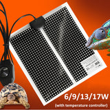 Adjustable Temperature Reptile Pet Heat Mat Heating Incubator Warmer Pad Reptile Heater