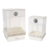 425ml/850ml Capacity Acrylic Parrot Automatic Bird Feeder Feeding Box