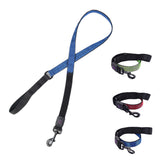 Nylon Reflective Pet  Leash Dog Cat Traction Rope Lead Leash and Collar 